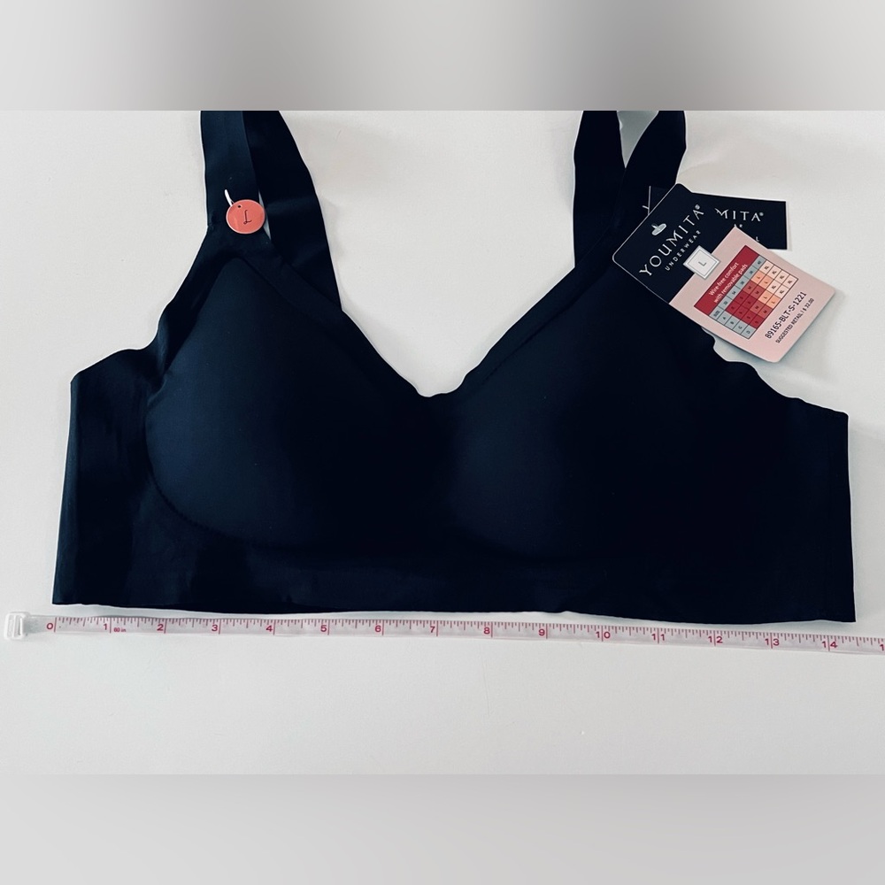 Youmita Black Wireless Comfort Women's
Bra NWT